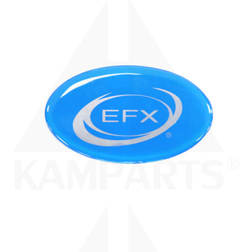 EFX Center Ramp Cover Dome Label - Light Blue Elliptical-Crosstrainer Parts