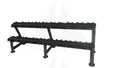 Fixed Dumbbell Rack - 10 Pair 2-Tier Club Bars Weights & Benches