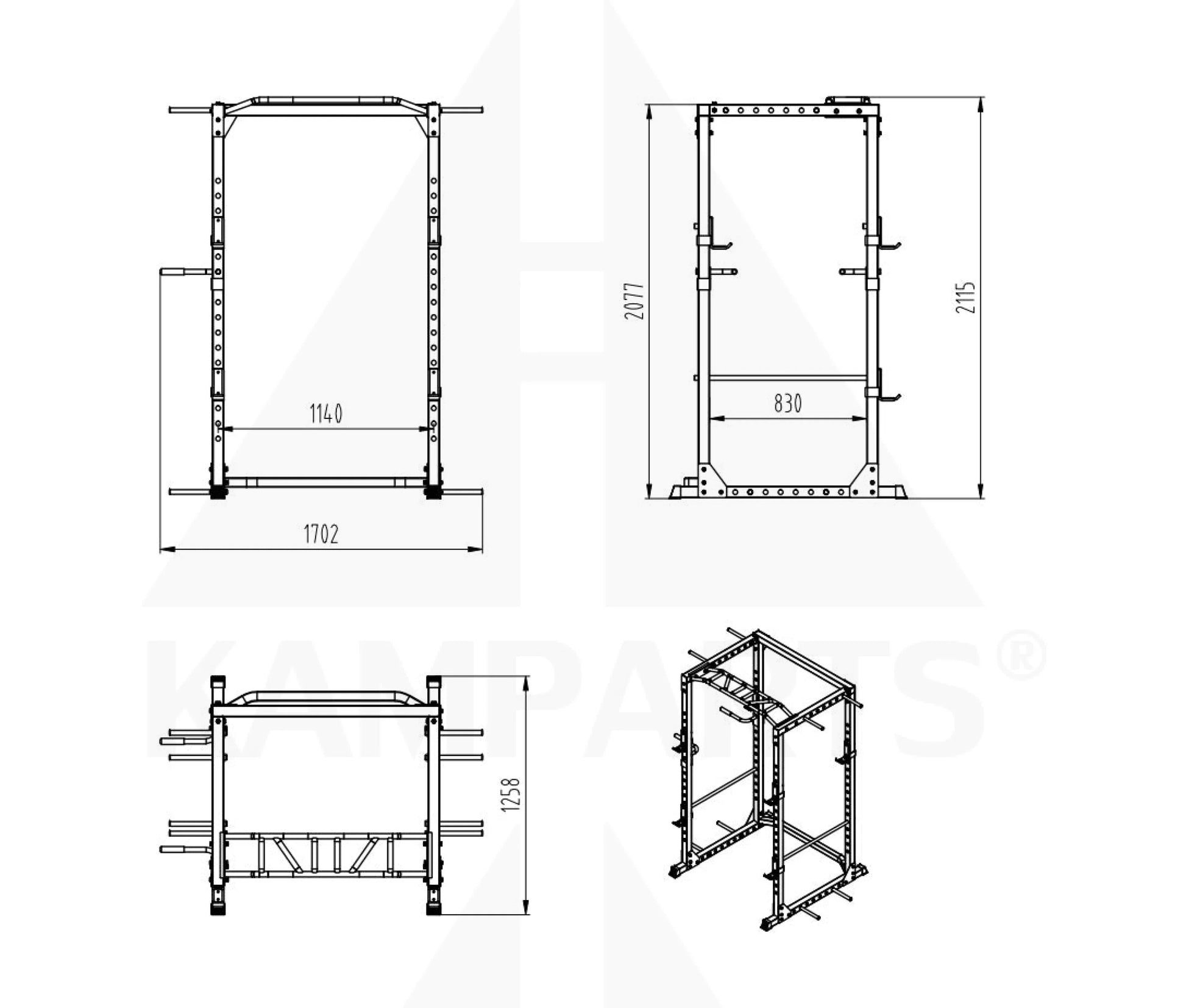 FULL RACK Bars Weights & Benches