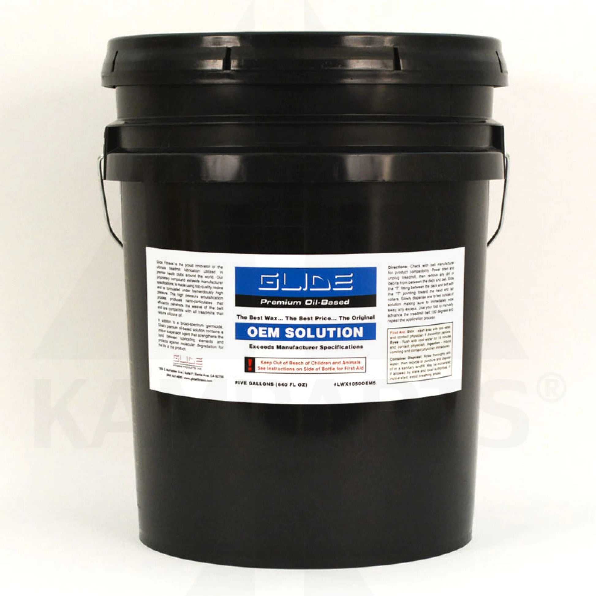 Glide OEM Solution (OIL Based) for Manual-Wax Treadmills 5 Gallons