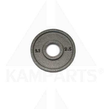 Grey Wide Flange 2’’ Olympic Plate - 2.5 LB Bars Weights & Benches