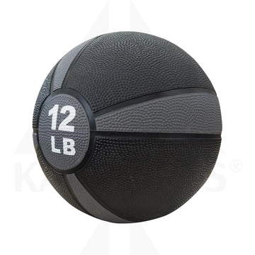 GYMPAK 12 LB MEDICINE BALL - GRAY Fitness Products