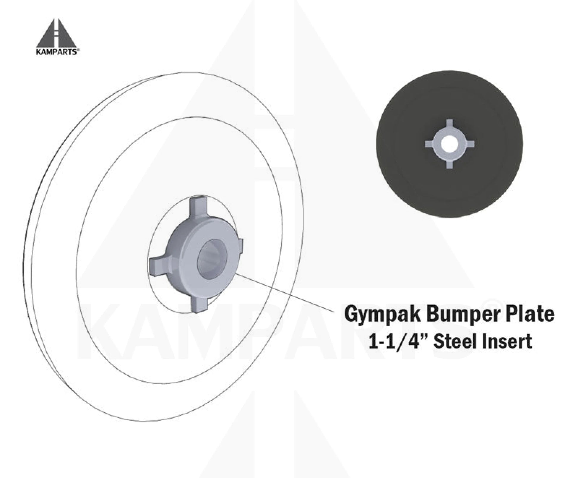 Gympak Economy Bumper Plate 2” Olympic - 10 lb Bars Weights & Benches