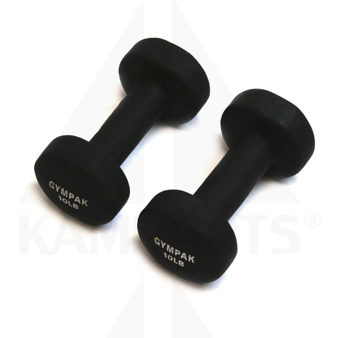 Gympak Neoprene Dumbbell - 10 LB (Pair) Bars Weights & Benches