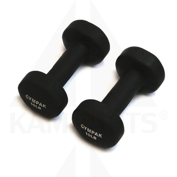 Gympak Neoprene Dumbbell - 10 LB (Pair) Bars Weights & Benches