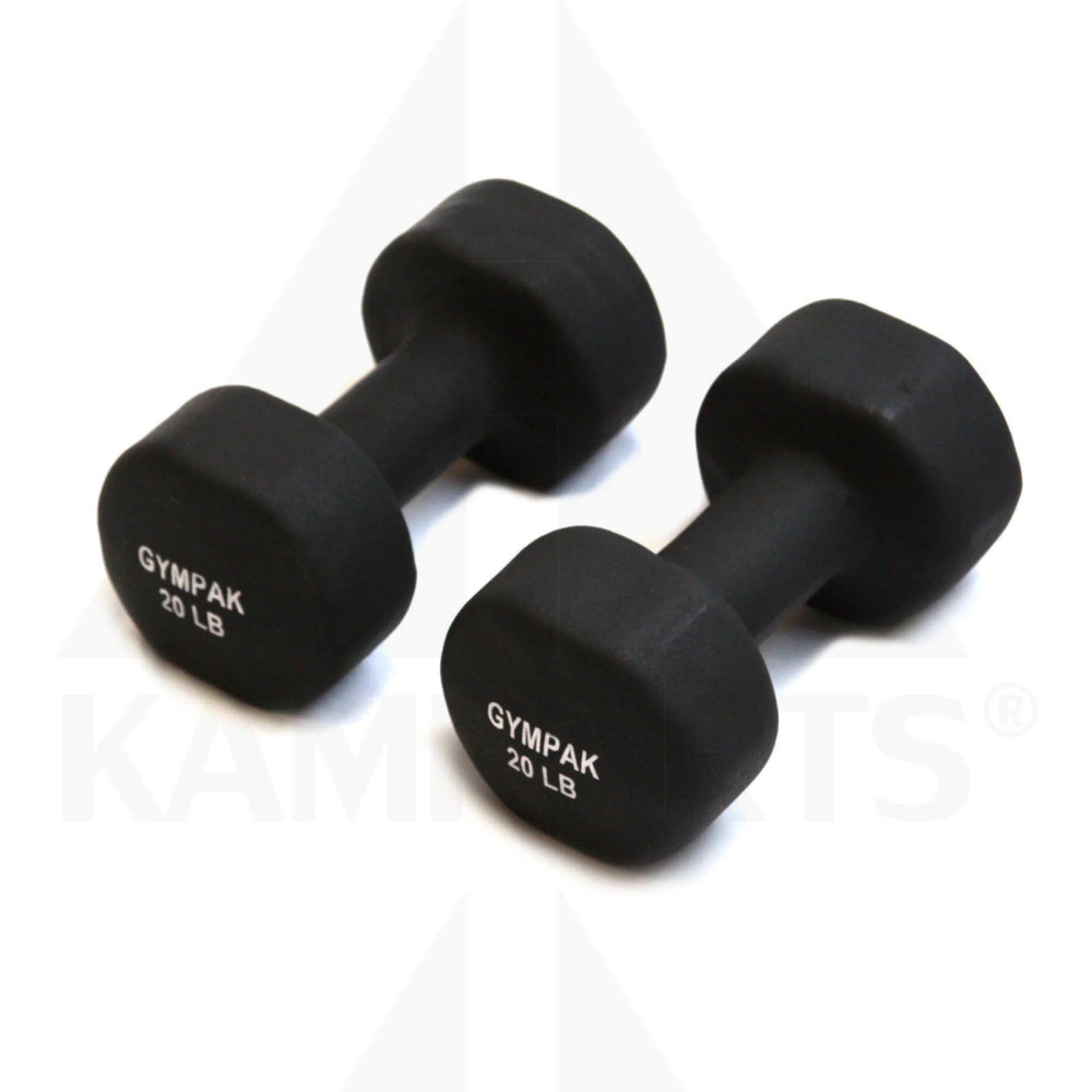 Gympak Neoprene Dumbbell - 20 LB (Pair) Bars Weights & Benches
