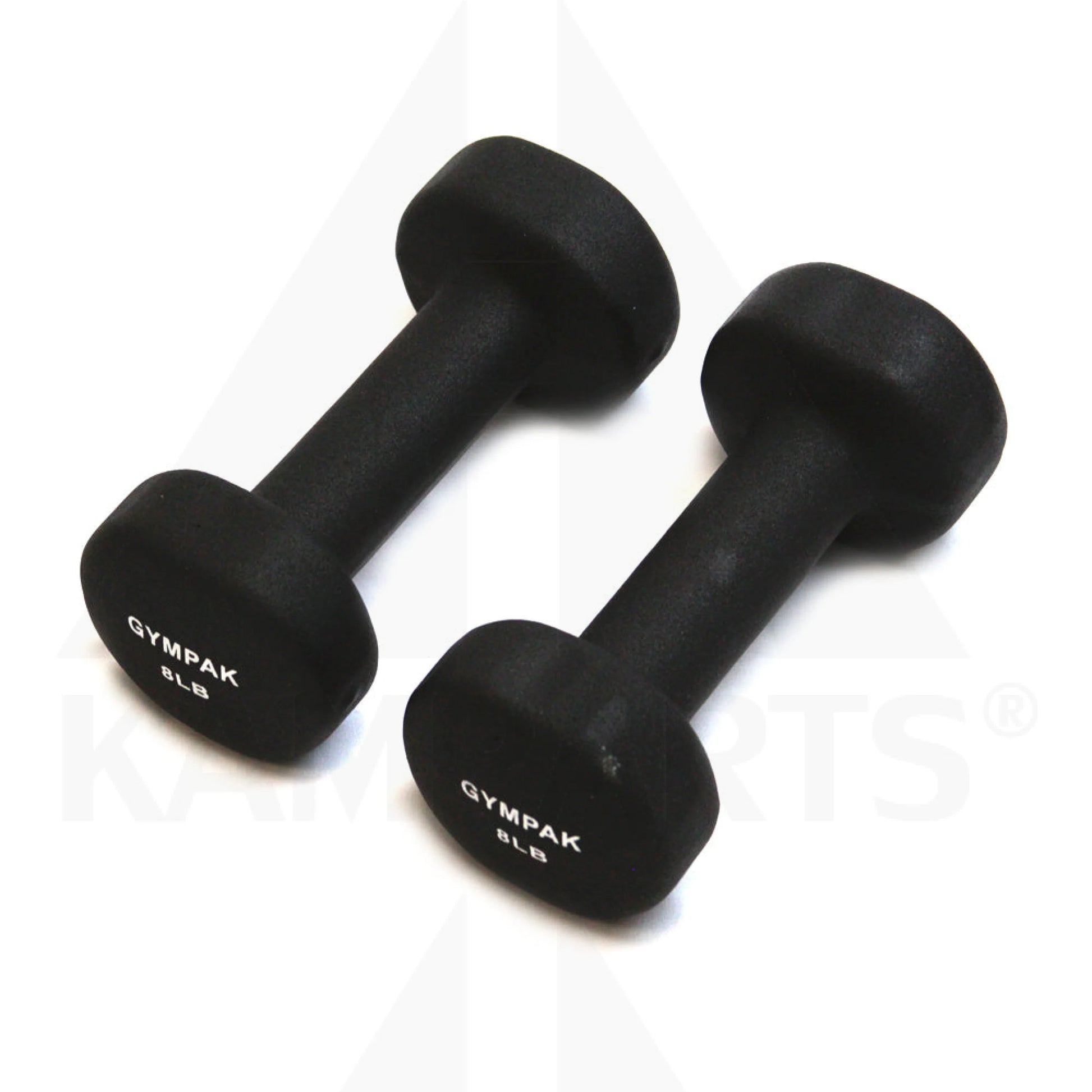 Gympak Neoprene Dumbbell - 8 LB (Pair) Bars Weights & Benches