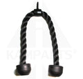Gympak Pro Tricep Pressdown Rope – Black with Rubber Ends Gym Accessories