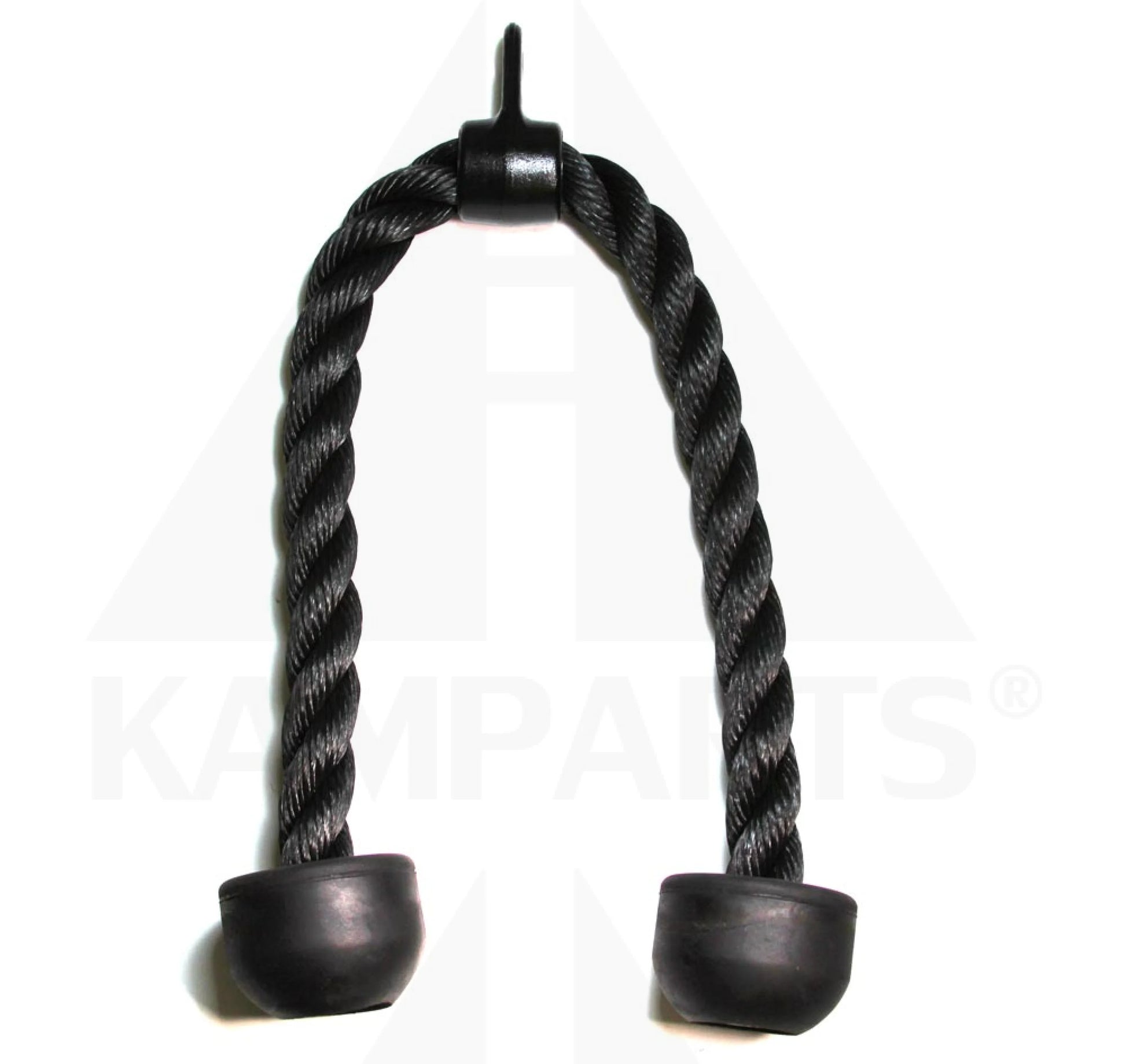Gympak Pro Tricep Pressdown Rope – Black with Rubber Ends Gym Accessories