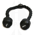 Gympak Pro Tricep Pressdown Rope – Black with Rubber Ends Gym Accessories
