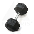 GymPak Rubber Hex Dumbbell - 50 LB - CushBell Bars Weights & Benches