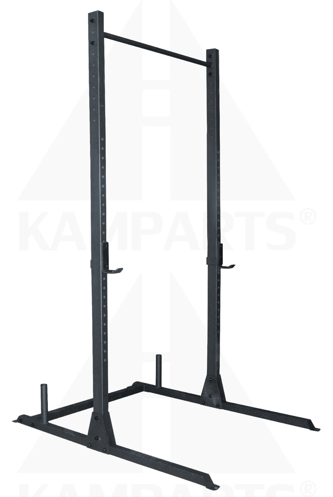 HALF-RACK with Olympic Plate Storage 8’ Tall Bars Weights & Benches