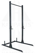 HALF-RACK with Olympic Plate Storage 8’ Tall Bars Weights & Benches