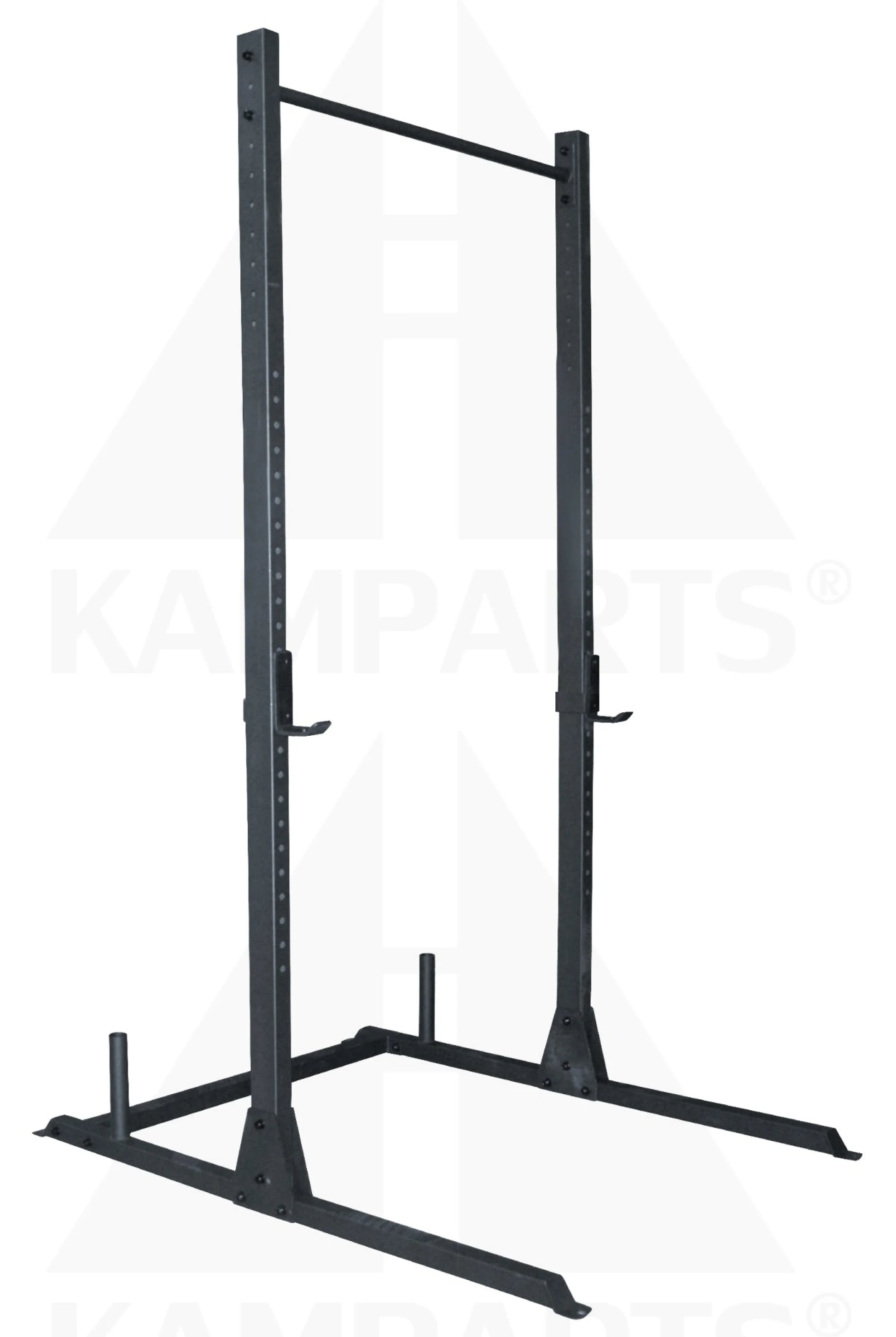 HALF-RACK with Olympic Plate Storage 8’ Tall Bars Weights & Benches