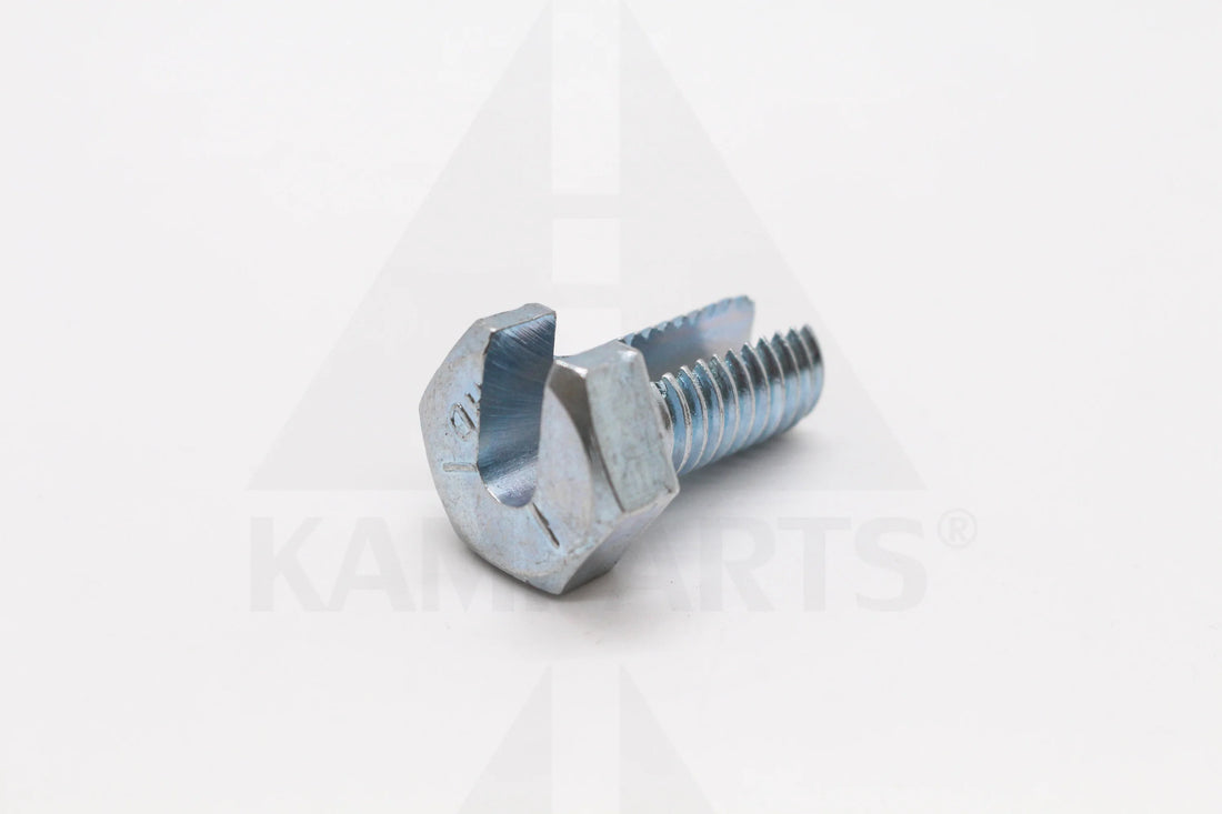 HEX SCREW ZINC BOLT WITH CUT ON HOLE