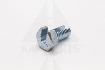 HEX SCREW ZINC BOLT WITH CUT ON HOLE