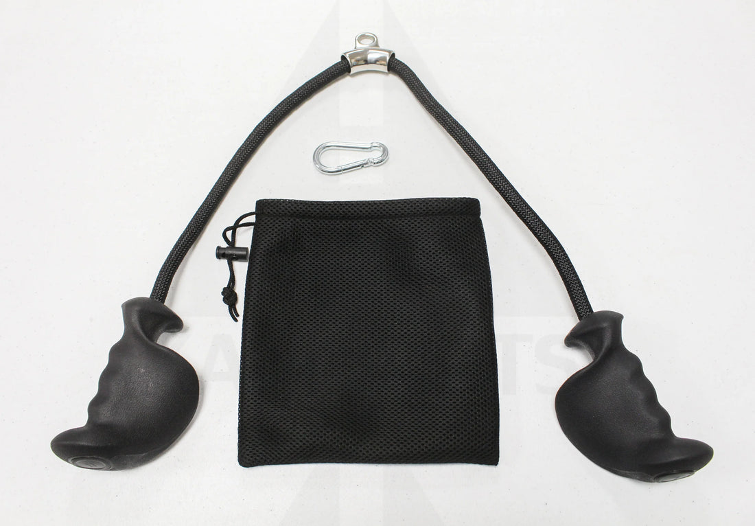 HXD-ERGO ERGONOMIC TRICEP ROPE PULLDOWN W/ Ergo Handles (Palm hand grip style) Parts & Components