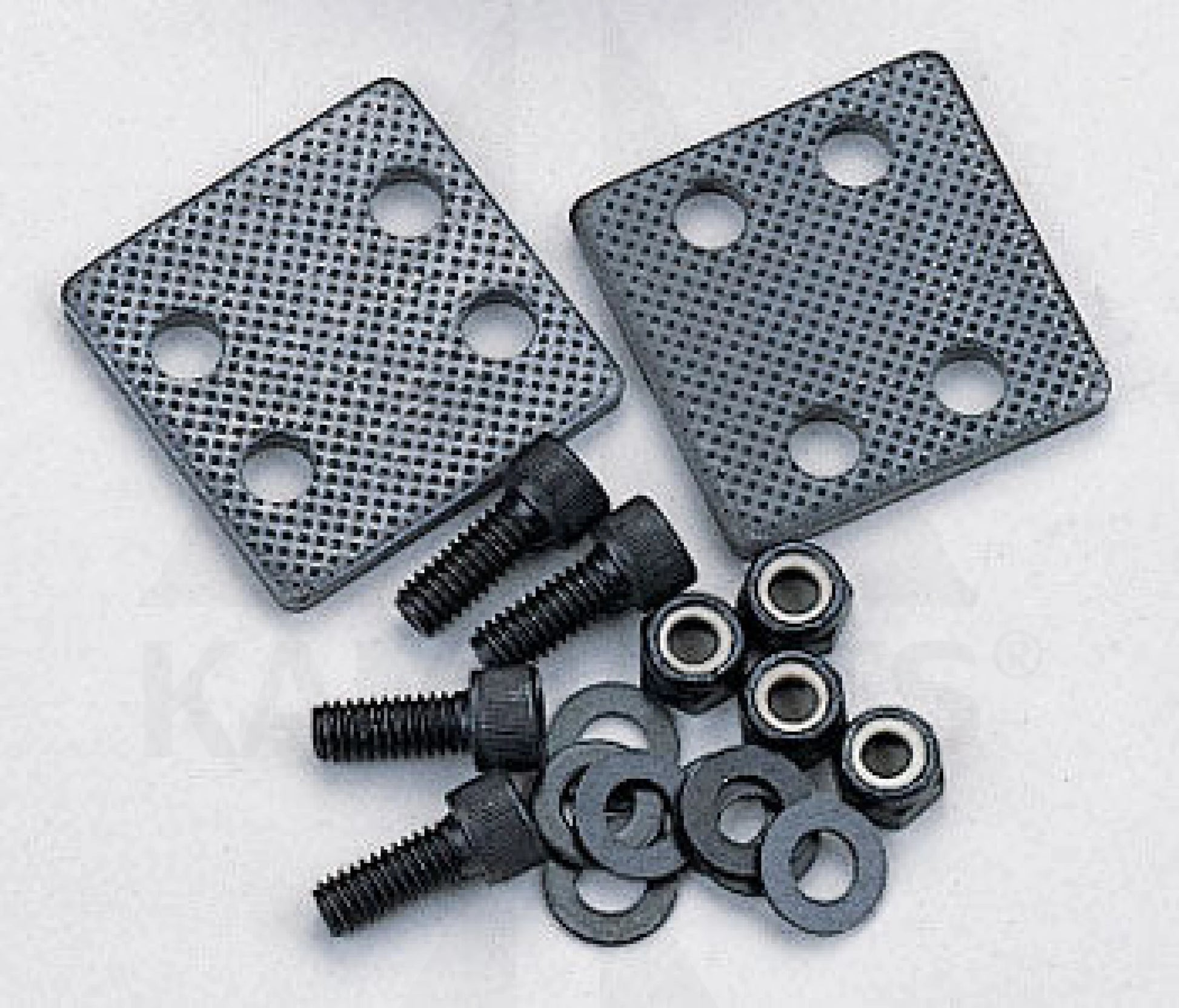 Knurled Metal Clamp - 2”x2” With Allen Bolts + Nuts Parts & Components