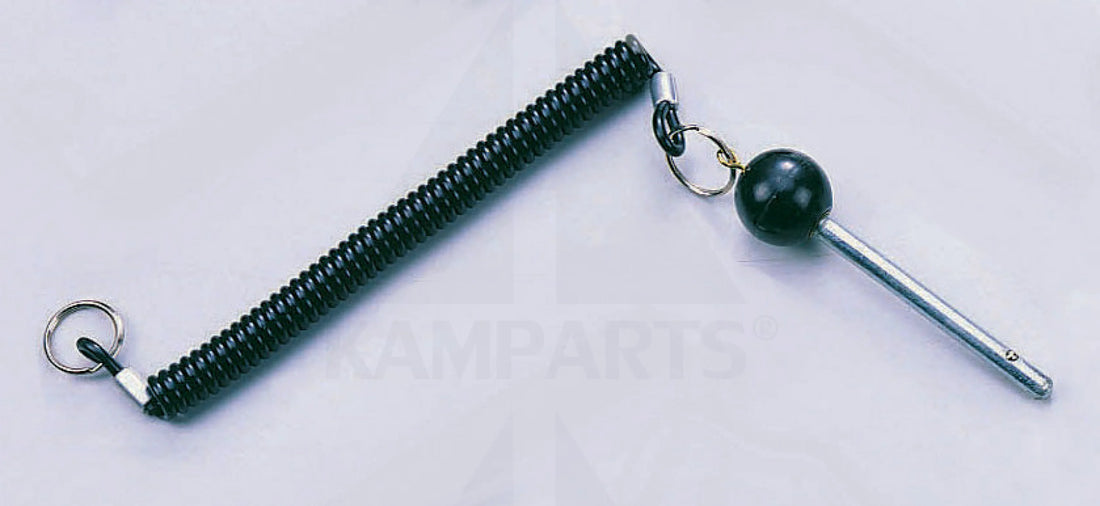 Lanyard Tensile Pin with Plastic Round-Knob with 3/8” Bronze Insert - Locking Space 3-1/4” Parts & Components