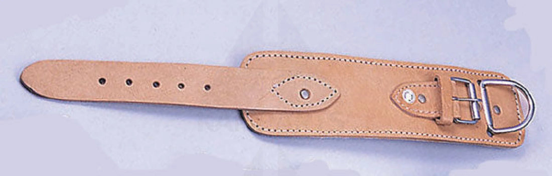 Leather Padded Ankle Cuff - Buckle Type Gym Accessories