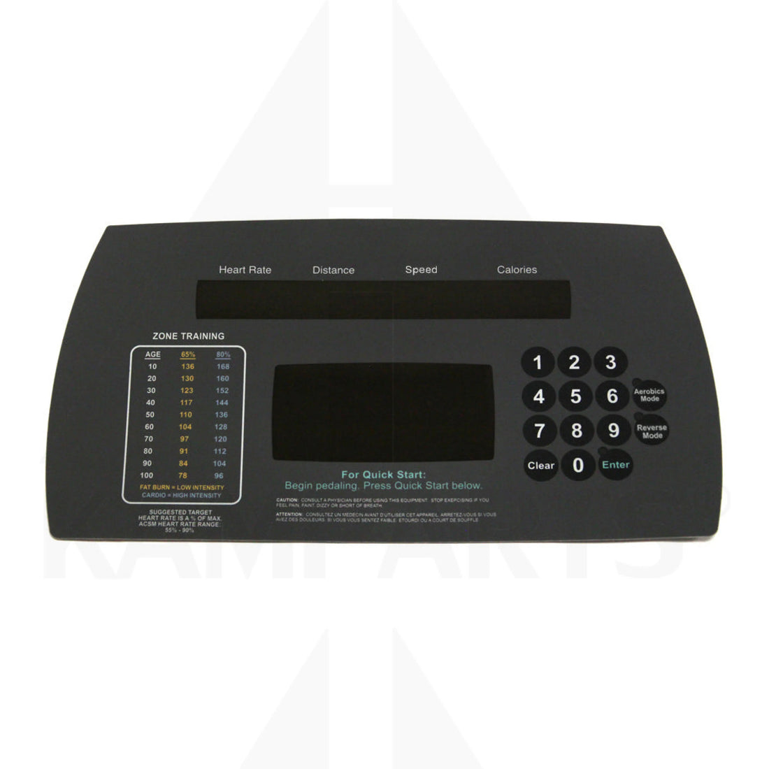 Life Fitness 91Xi Upper Overlay Elliptical-Crosstrainer Parts