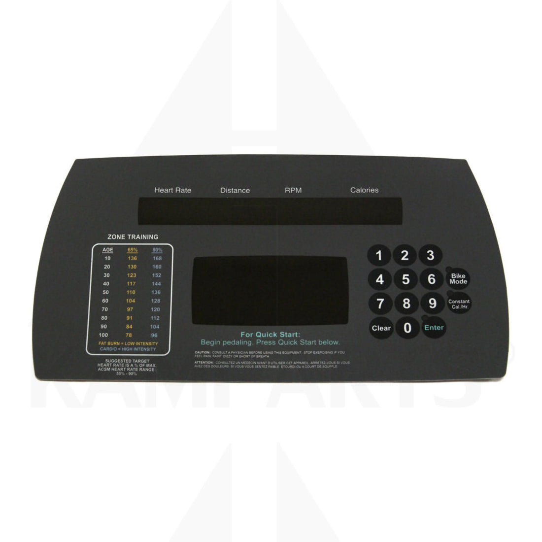 Life Fitness 95Ci / Ri Bike Upper Overlay Bike Parts