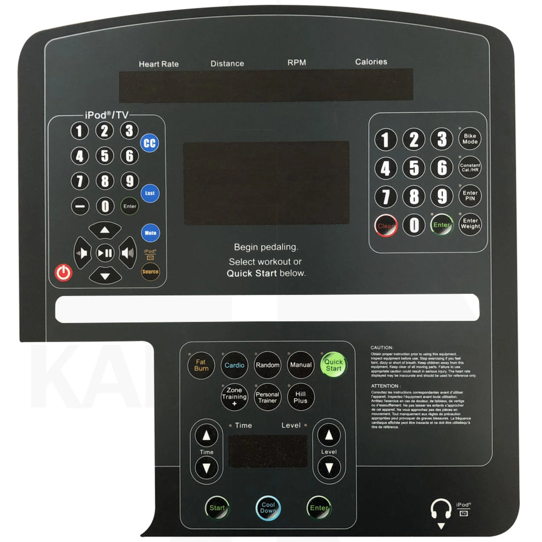 Life Fitness CLSC/CLSR Integrity Bike Overlay Bike Parts