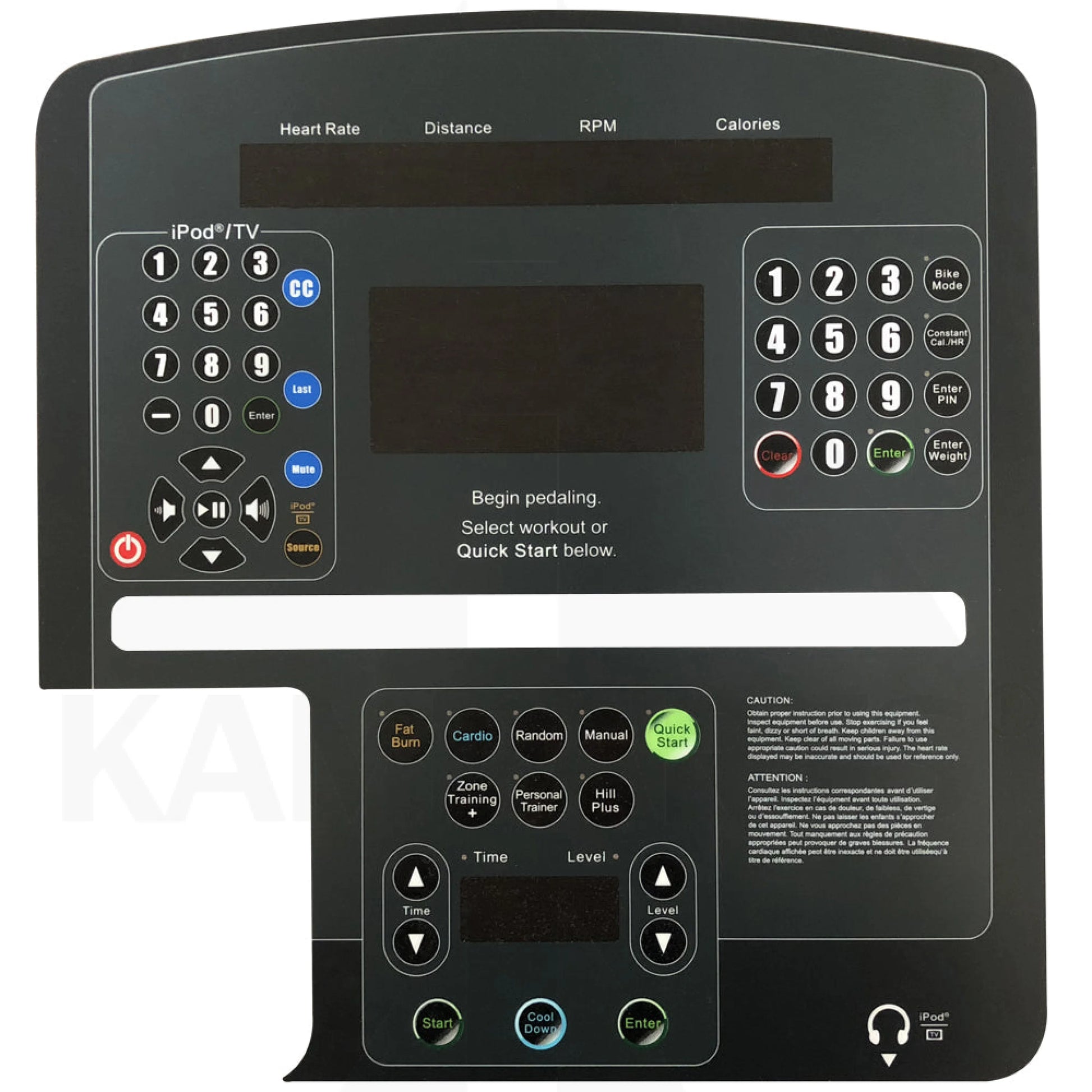 Life Fitness CLSC/CLSR Integrity Bike Overlay Bike Parts