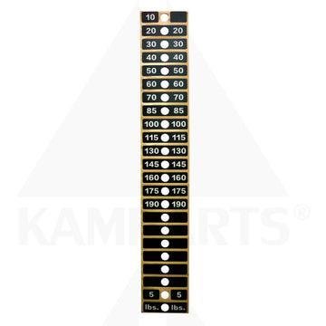 Life Fitness Weight Stack Label Multi Jungle MJ Series Parts & Components