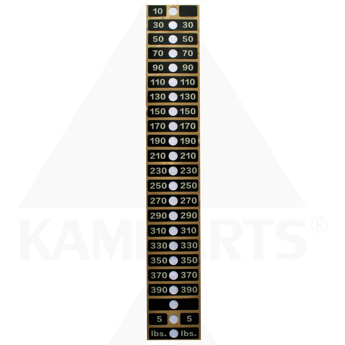 Life Fitness Weight Stack Label Signature Series Parts & Components