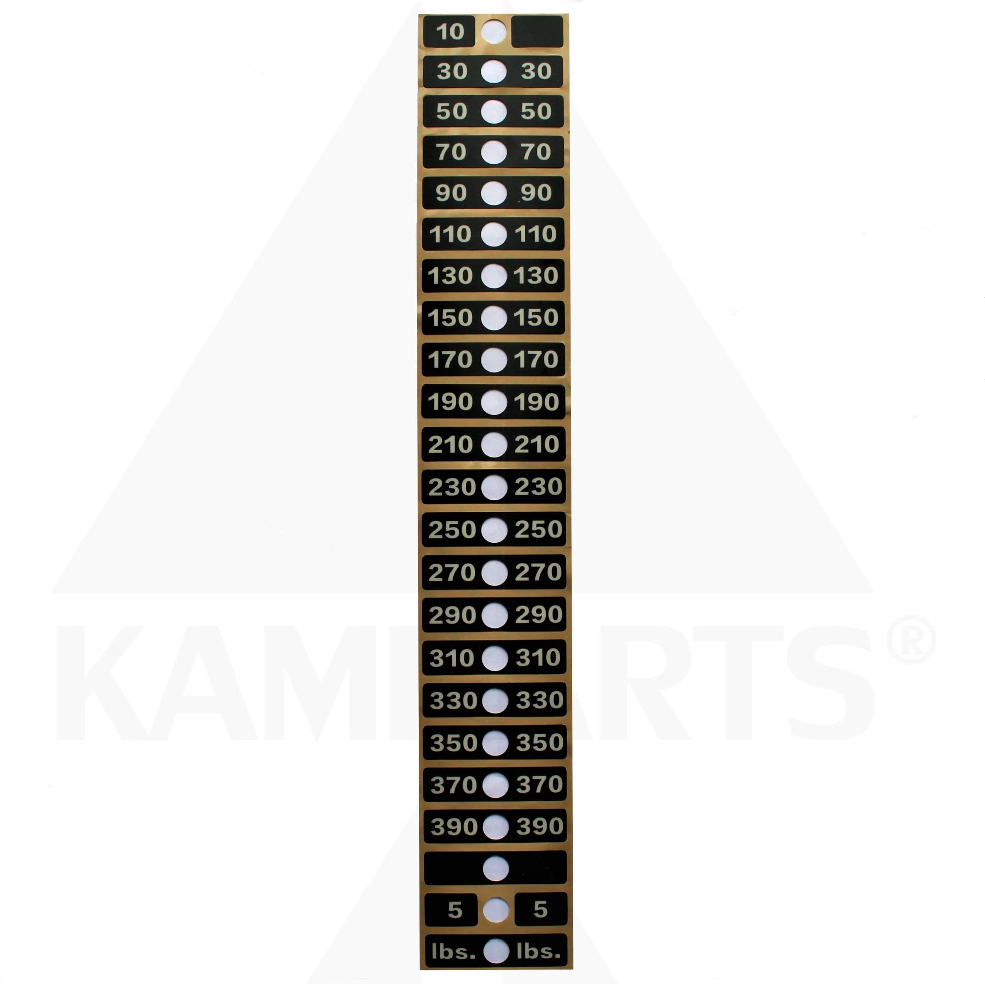 Life Fitness Weight Stack Label Signature Series Parts & Components