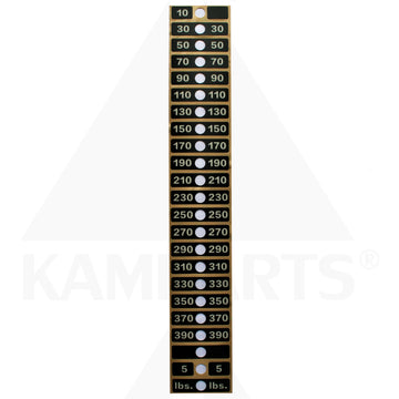 Life Fitness Weight Stack Label Signature Series Parts & Components