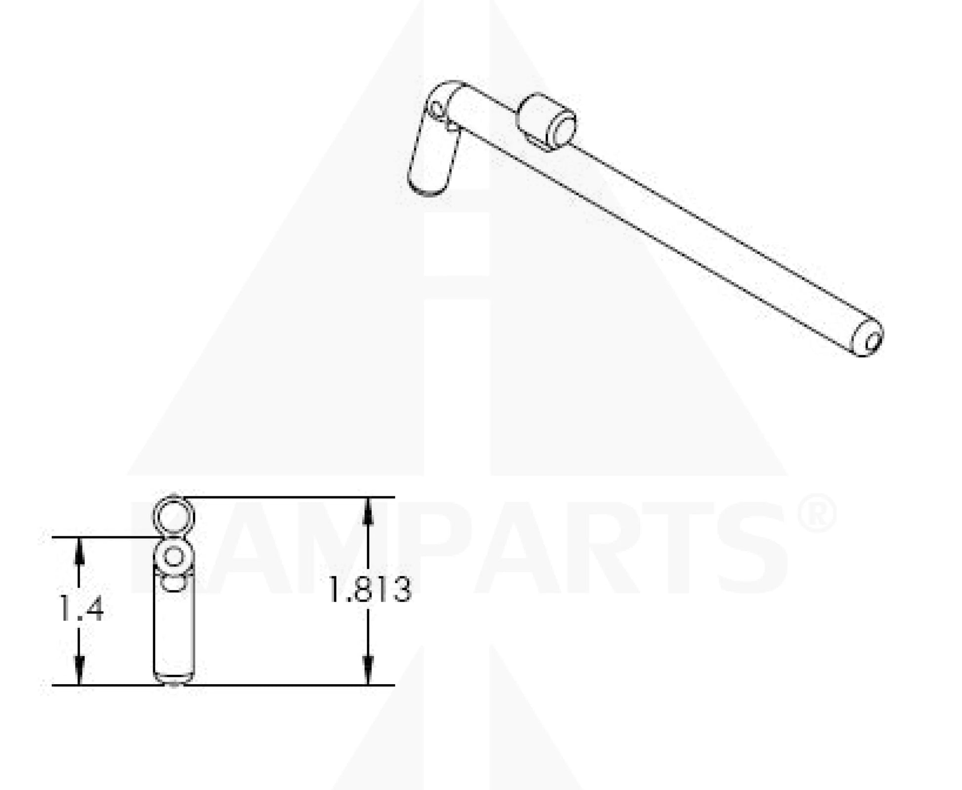 Locking Pin - 3/8” for 20LB Selector Plates. Chrome Parts & Components