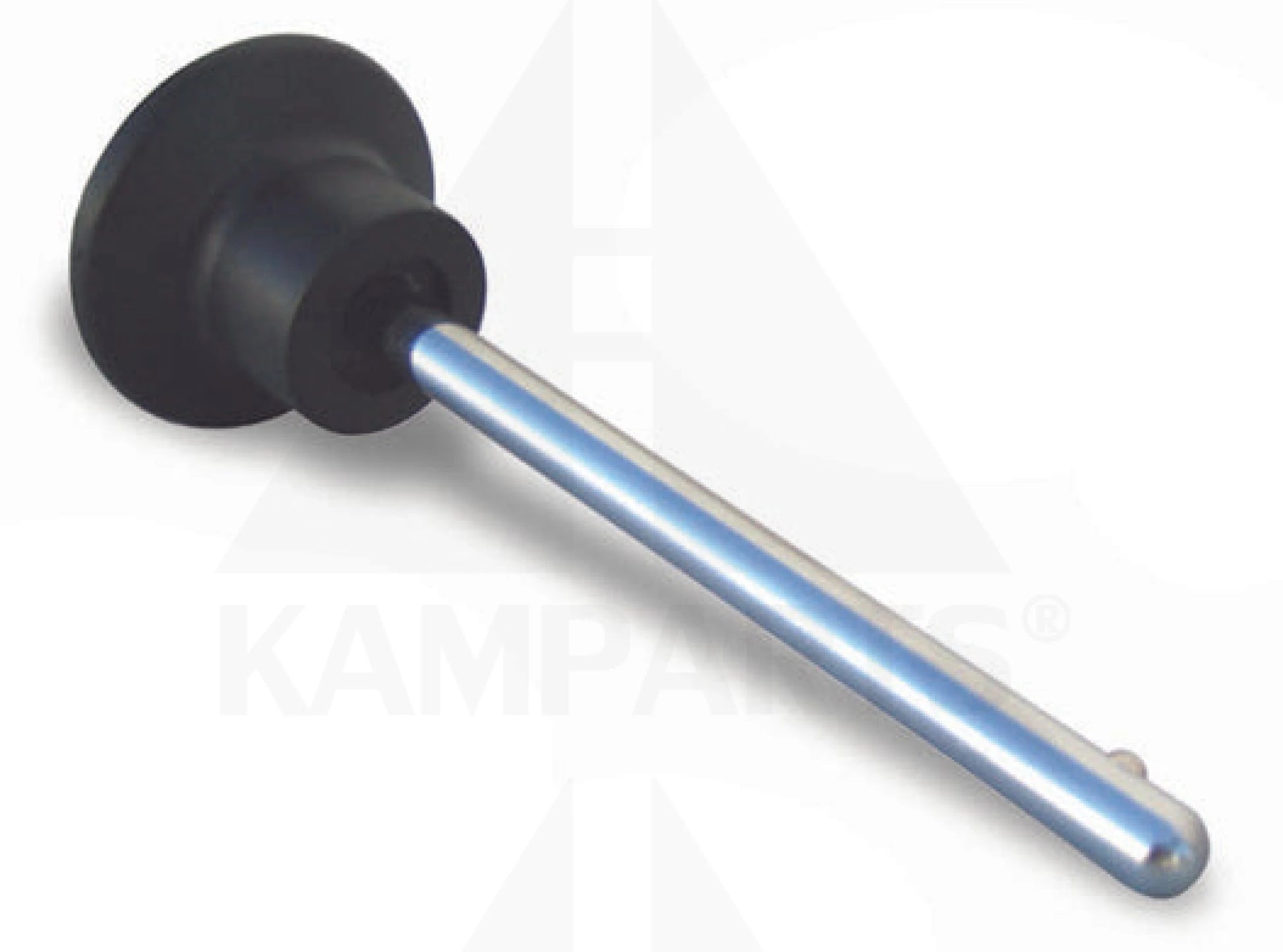 Locking Pin with New Round Knob - 3/8” Locking Space 2-1/2”. Chrome Parts & Components