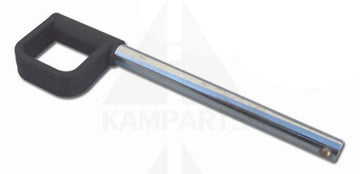 Locking Pin with Ring Knob - 3/8” Locking Space 3-1/4”. Chrome Parts & Components