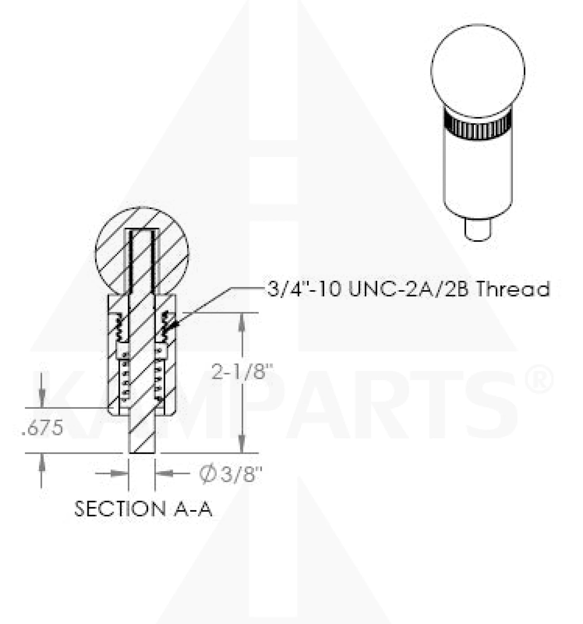 Lockout (Pull-Turn-Lock) Pop Pin - 3/8” Parts & Components