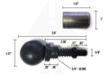 Lockout (Pull-Turn-Lock) Pop Pin - 3/8” Parts & Components