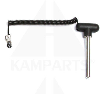 Magnetic Fixed Lanyard Pin w/ Black T-Knob - 4” (102mm) Length - 7/16’’ (11mm) Diameter Parts & Components