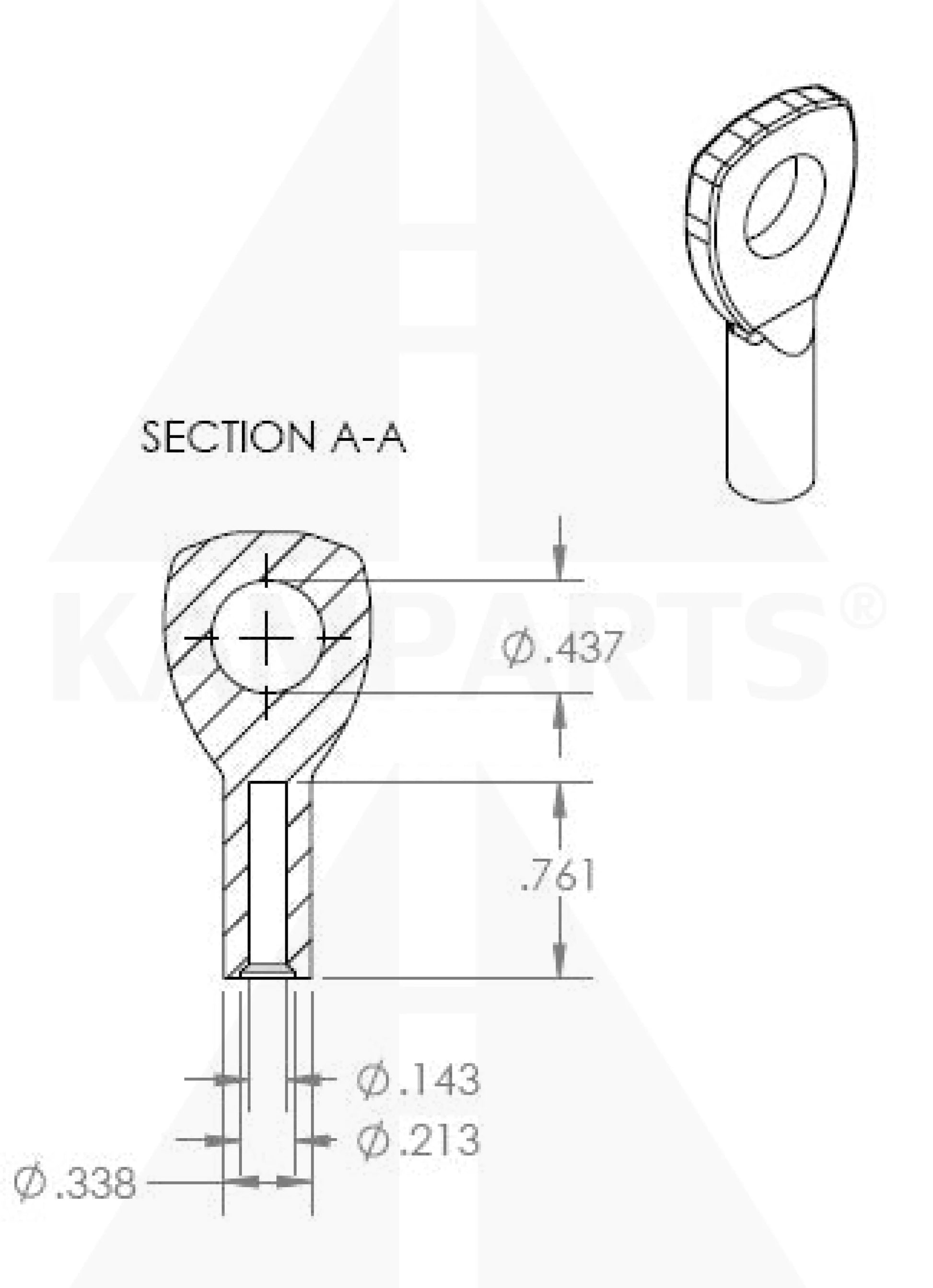 Marine Eye - 1/8’’ Cable-Chain-Belting