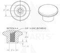 New Round Knob - 3/8” Parts & Components