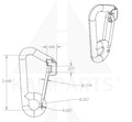 New Snap Hook. Stainless - Medium Size Parts & Components