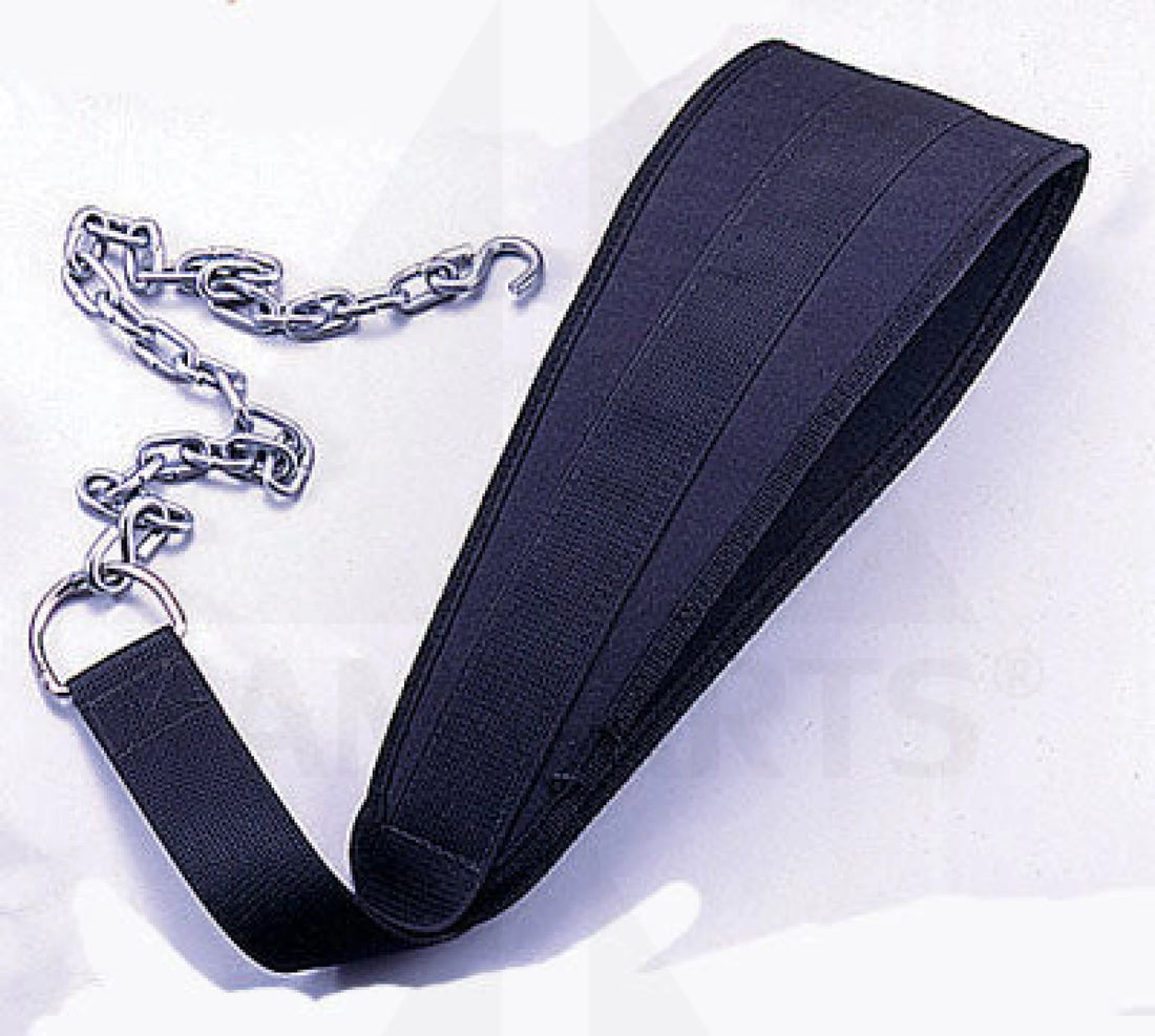 Padded Dip Belt with Chain & Hook Gym Accessories