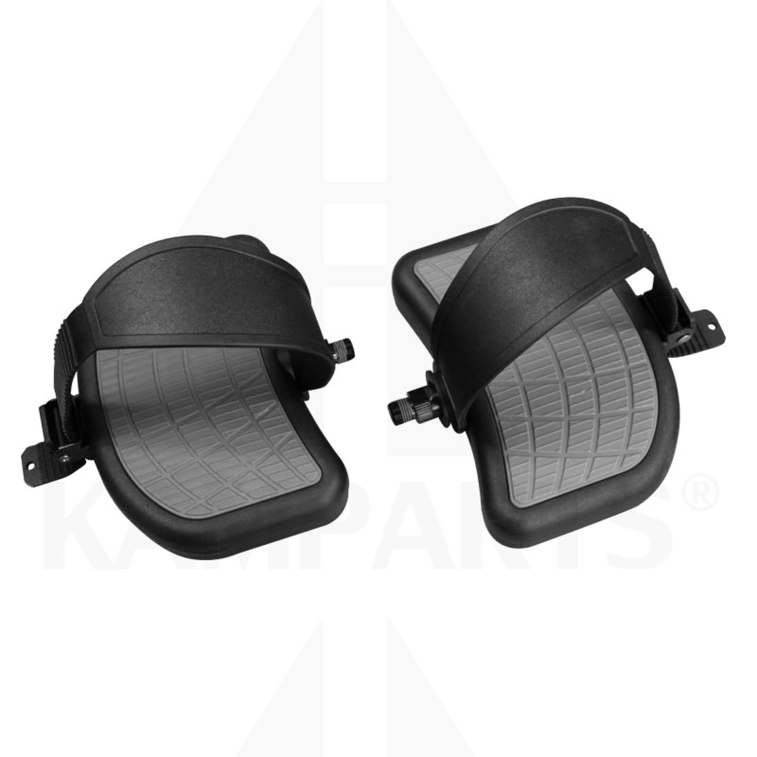 Pedal Black/Gray 9/16’’ Pair W/Auto Adjustable Straps Bike Parts