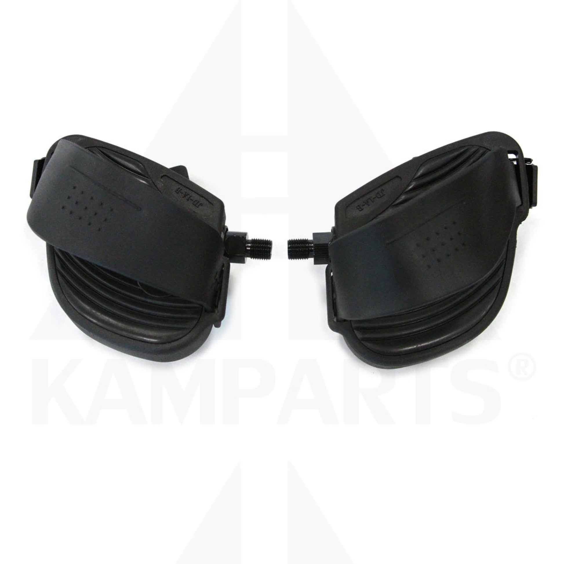 Pedal Set W/Auto Adjustable Strap 9/16’’ Stud - Black Bike Parts