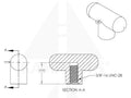 Plastic T-knob w/ Bronze Insert w/Eye-Screw Parts & Components
