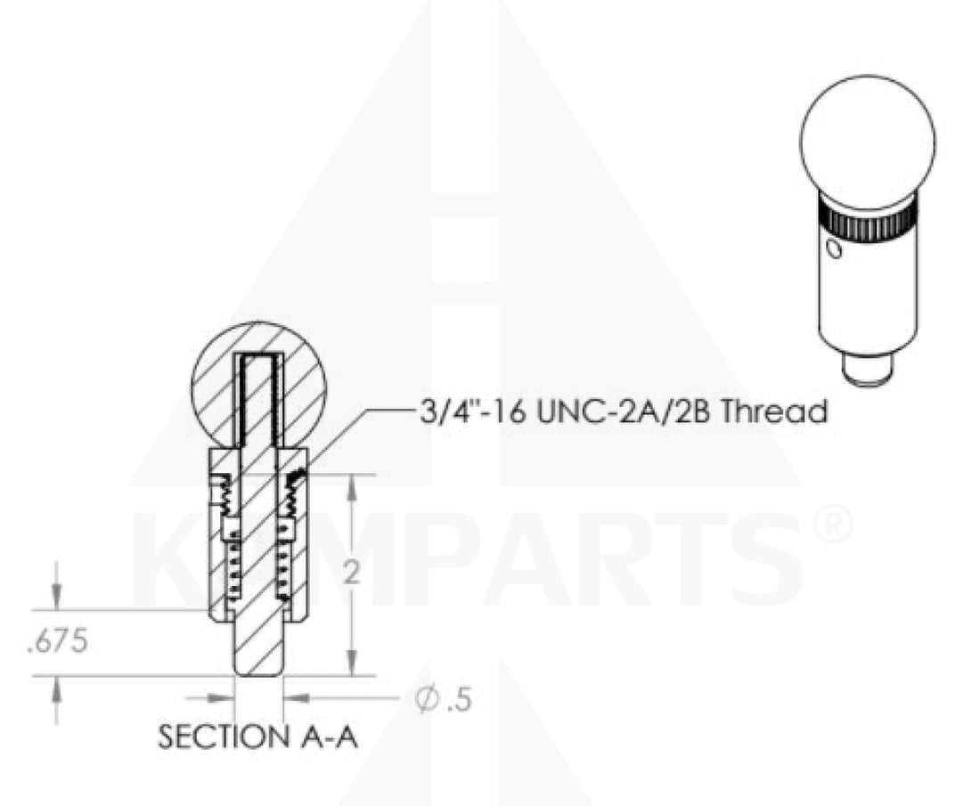 Pop Pin - 1/2” with Safety Set Screw Parts & Components