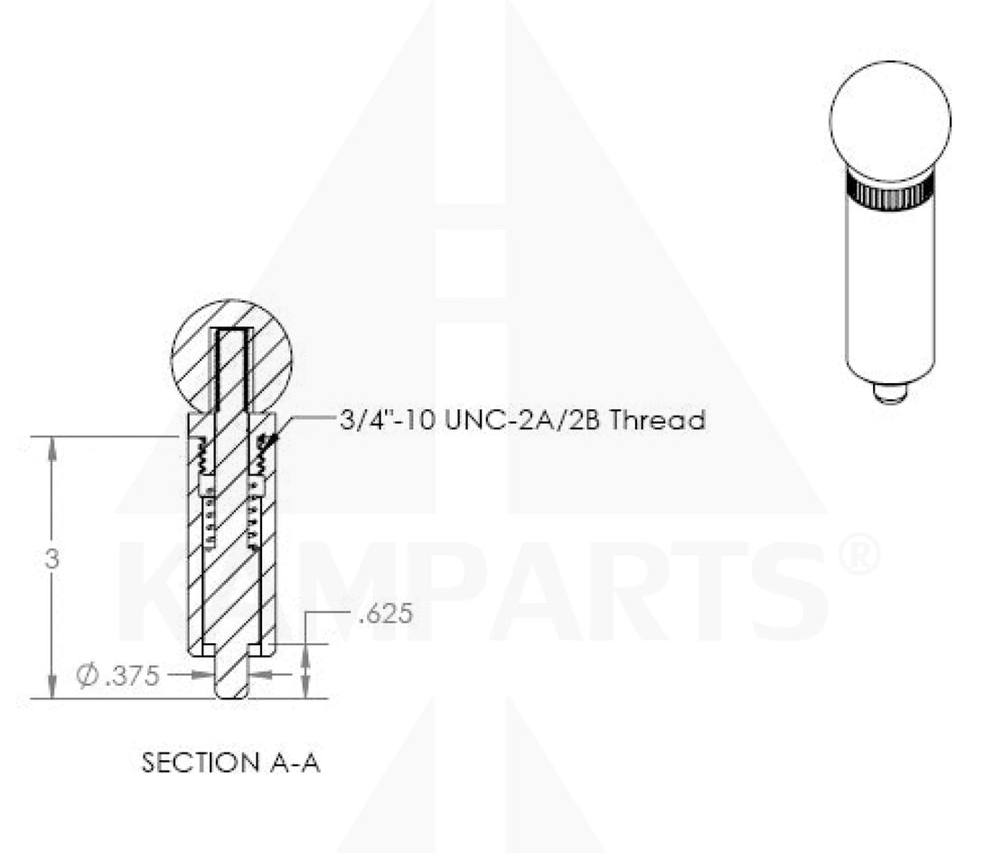 Pop Pin - 3/8” x 2-1/2”L Parts & Components