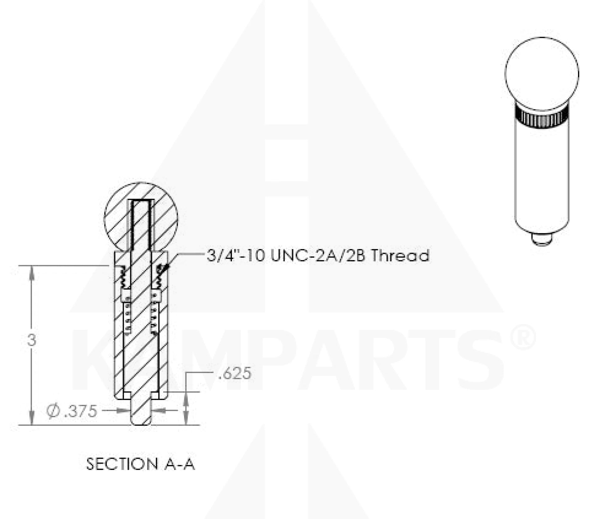 Pop Pin - 3/8” x 2-1/2”L Parts & Components