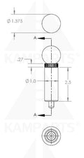 Pop Pin - 3/8” x 2-1/2”L Parts & Components