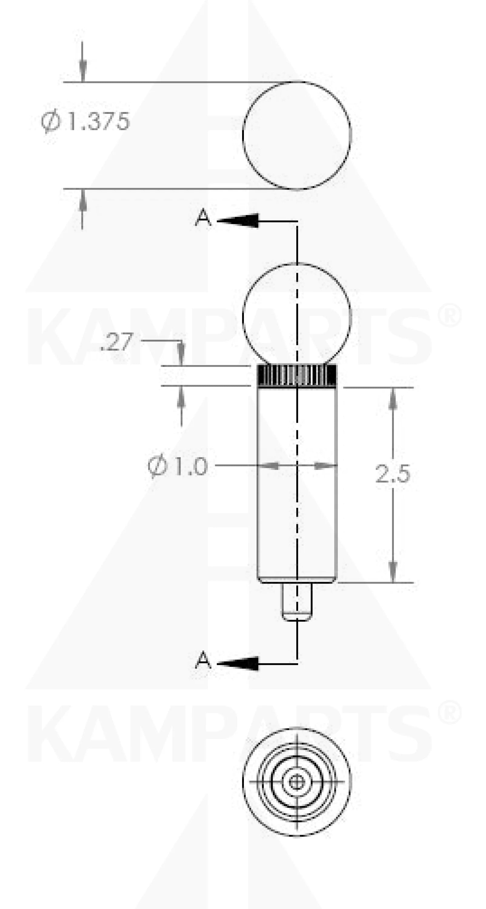 Pop Pin - 3/8” x 2-1/2”L Parts & Components